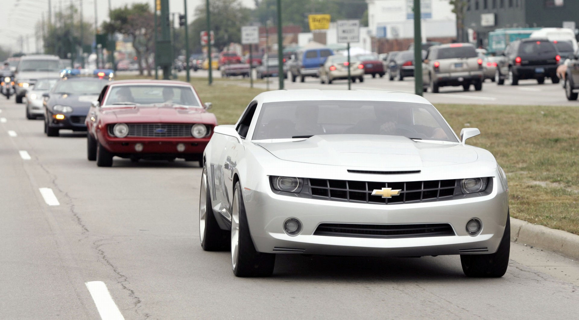 Wallpaper #c0CZMZMBJhL2WPbaKced239 2006 Chevrolet Camaro Concept Image Photo 12 of 57