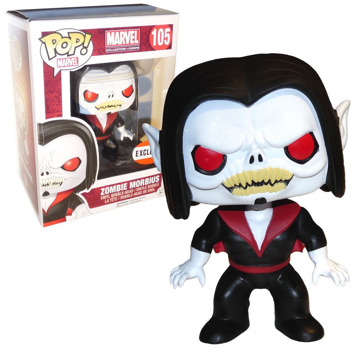 Wallpaper #vWfWEJMBSpphPi3-LPSt60 Funko Pop Zombie Morbius Marvel Collector Corps 105 Exclusive Mint