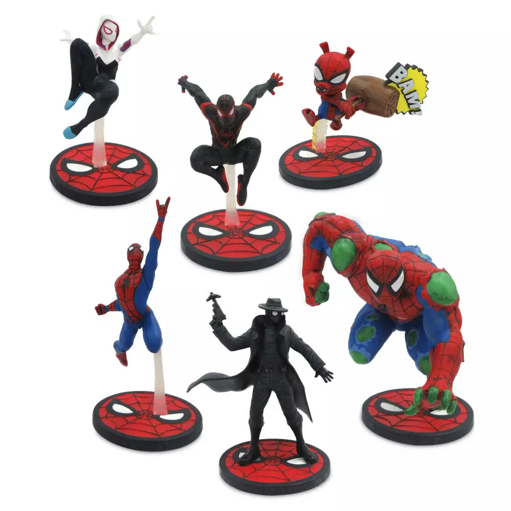 Wallpaper #ghlb_44BtGB6xQ78MkgD17 Marvel Spider Man Spiderverse Collectible Figurine Play Set 6 Figures