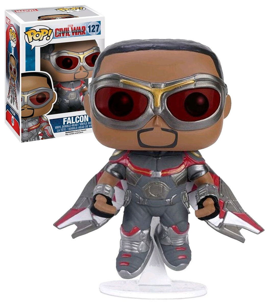 Wallpaper #5KV0OJMBVBiSkHCaSY0k164 Funko Pop Marvel Captain America Civil War 127 Falcon New Mint