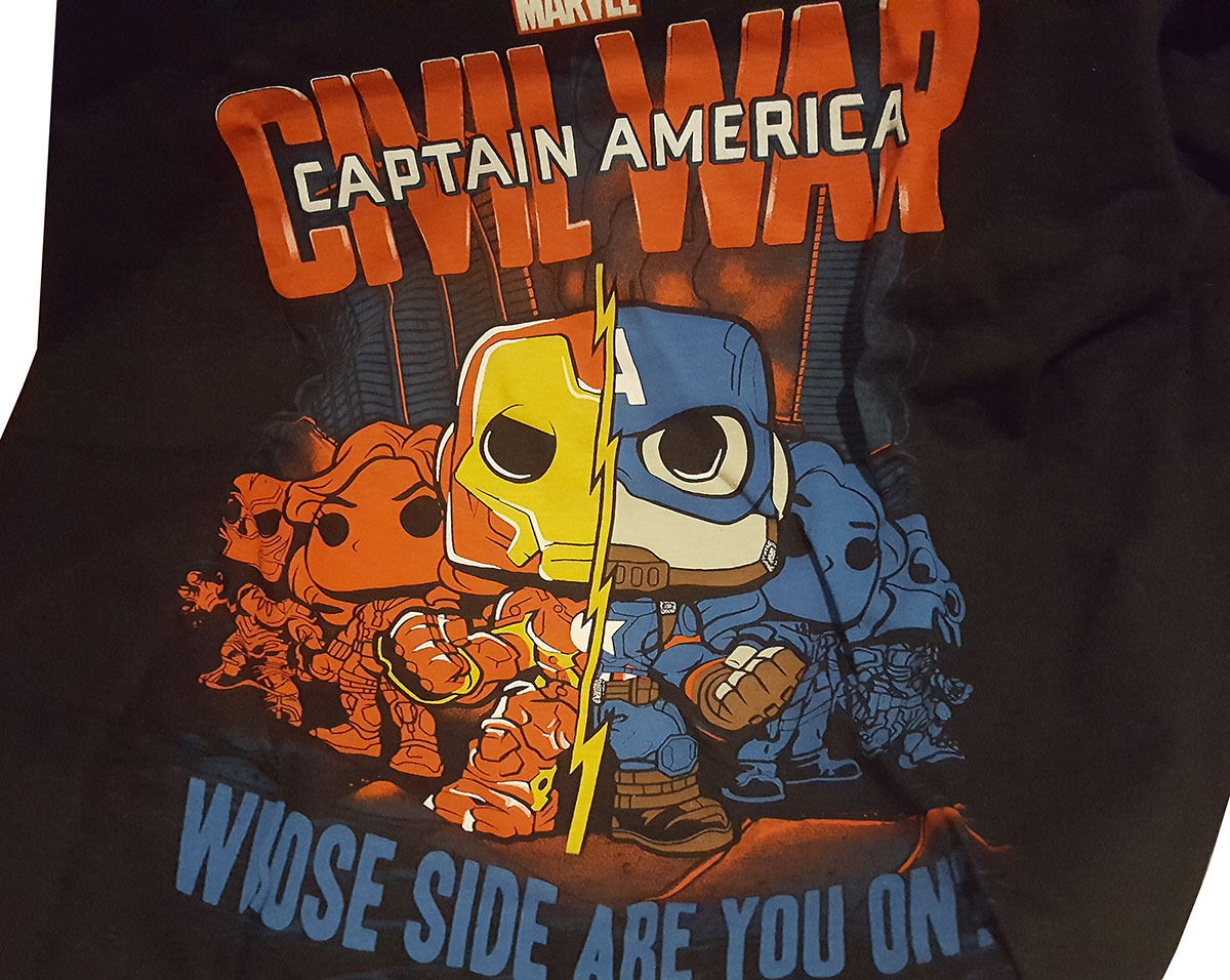 Wallpaper #_aV-OJMBVBiSkHCa5Y3h168 Funko Pop Marvel Collector Corps Captain America 3 Civil War T Shirt New