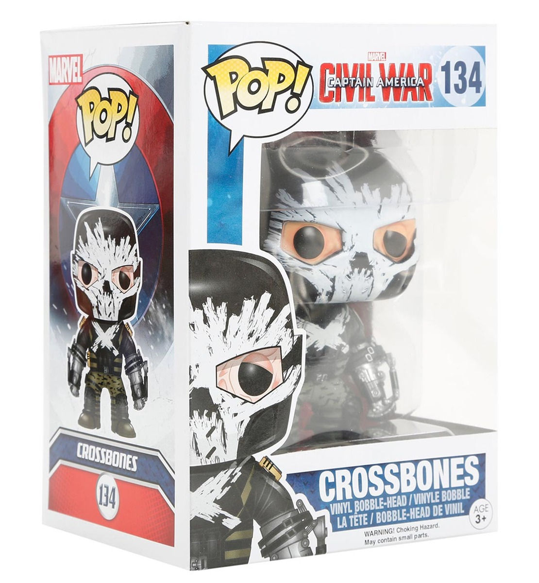 Wallpaper #vWfWEJMBSpphPi3-LPSt376 Funko Pop Marvel Crossbones 134 from Captain America Civil War Mint