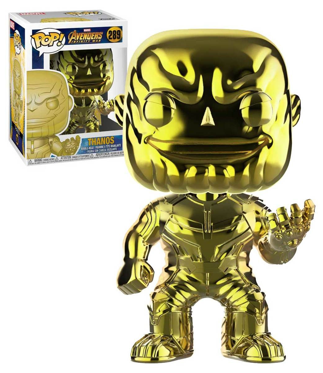 Wallpaper #72fr_JIBSpphPi3-o5lj361 Funko Pop Marvel Avengers Infinity War 289 Thanos Yellow Chrome