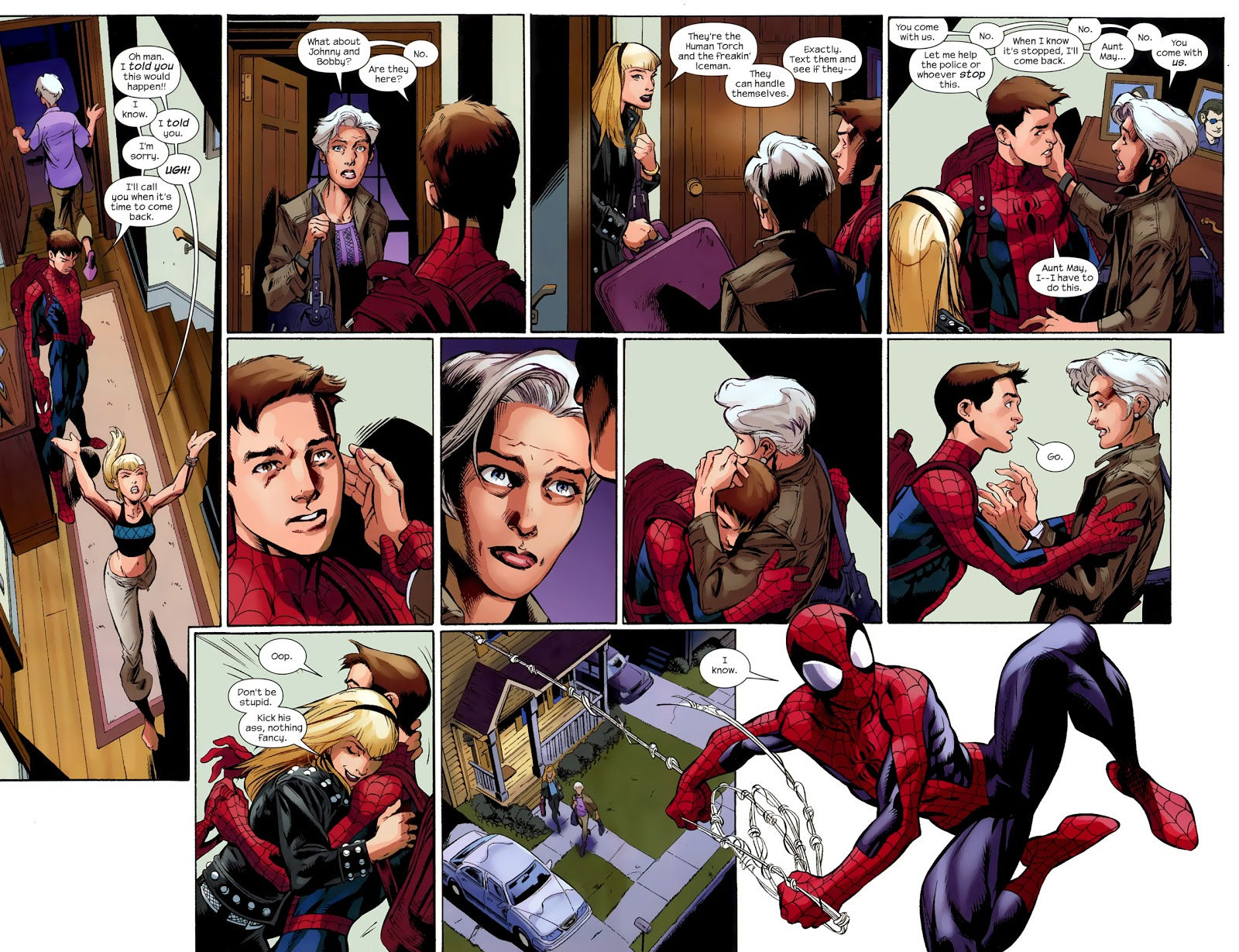 Wallpaper #_XMhgI4BFI5NbQksWxc-12 Spider-Man and Aunt May Share an Emotional Moment