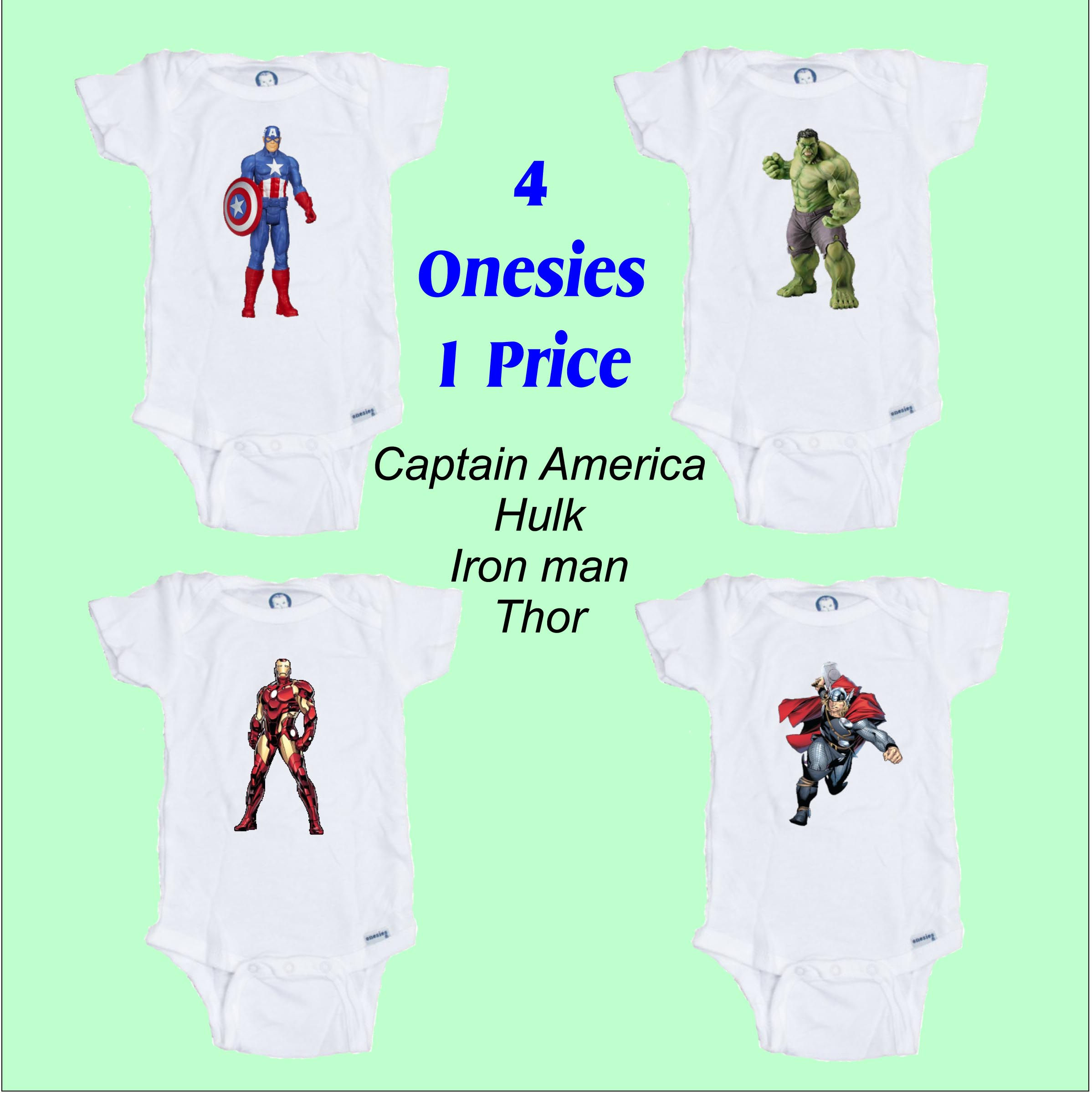 Wallpaper #OGdH-JIBSpphPi3-nIkz63 Superhero 1 4 Pack Onesies 4 Onesies 1 Price Wonderful Baby Wear