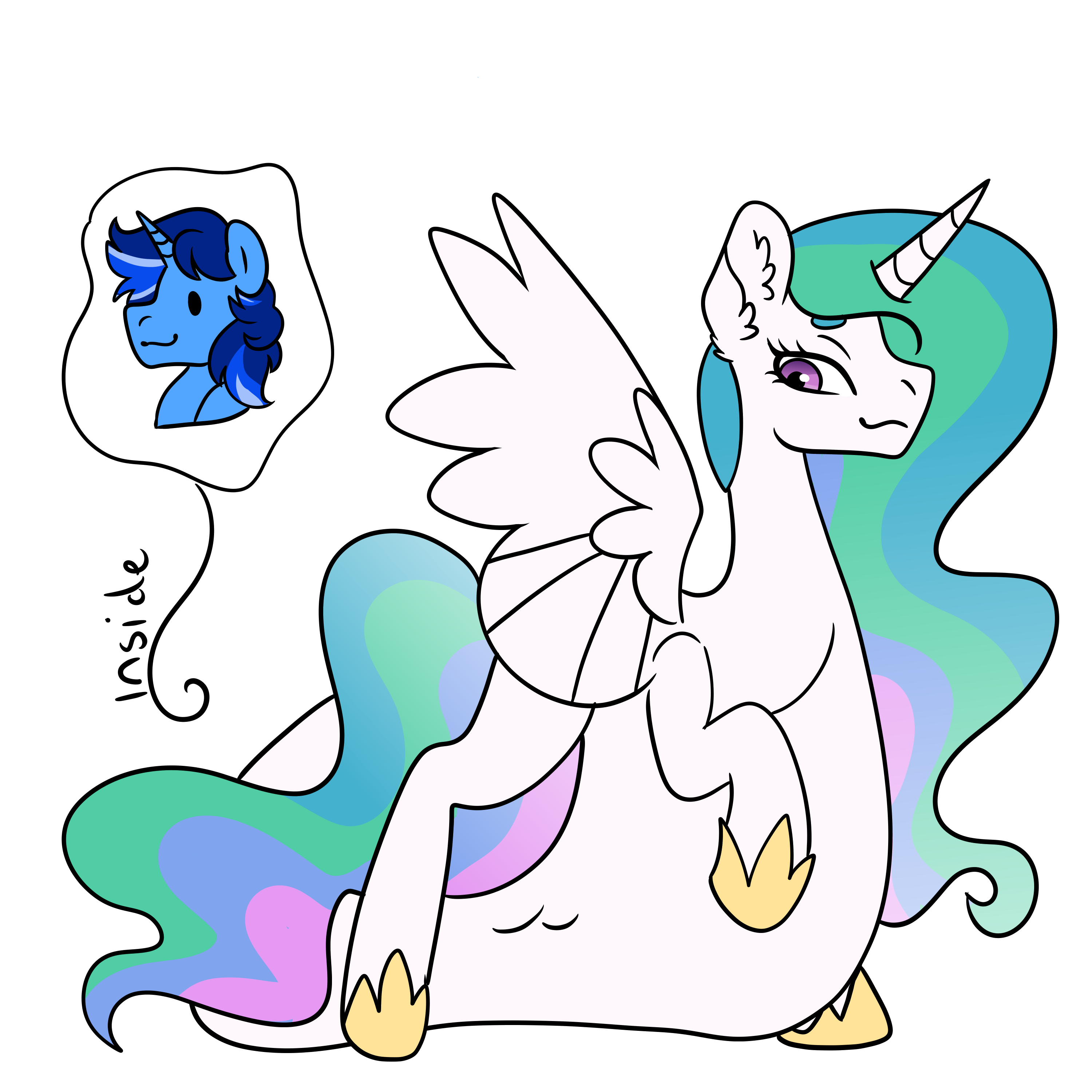 Wallpaper #TmchBJMBSpphPi3-e7at250 3370698 Artist Needed Suggestive Princess Celestia Oc Ocblue