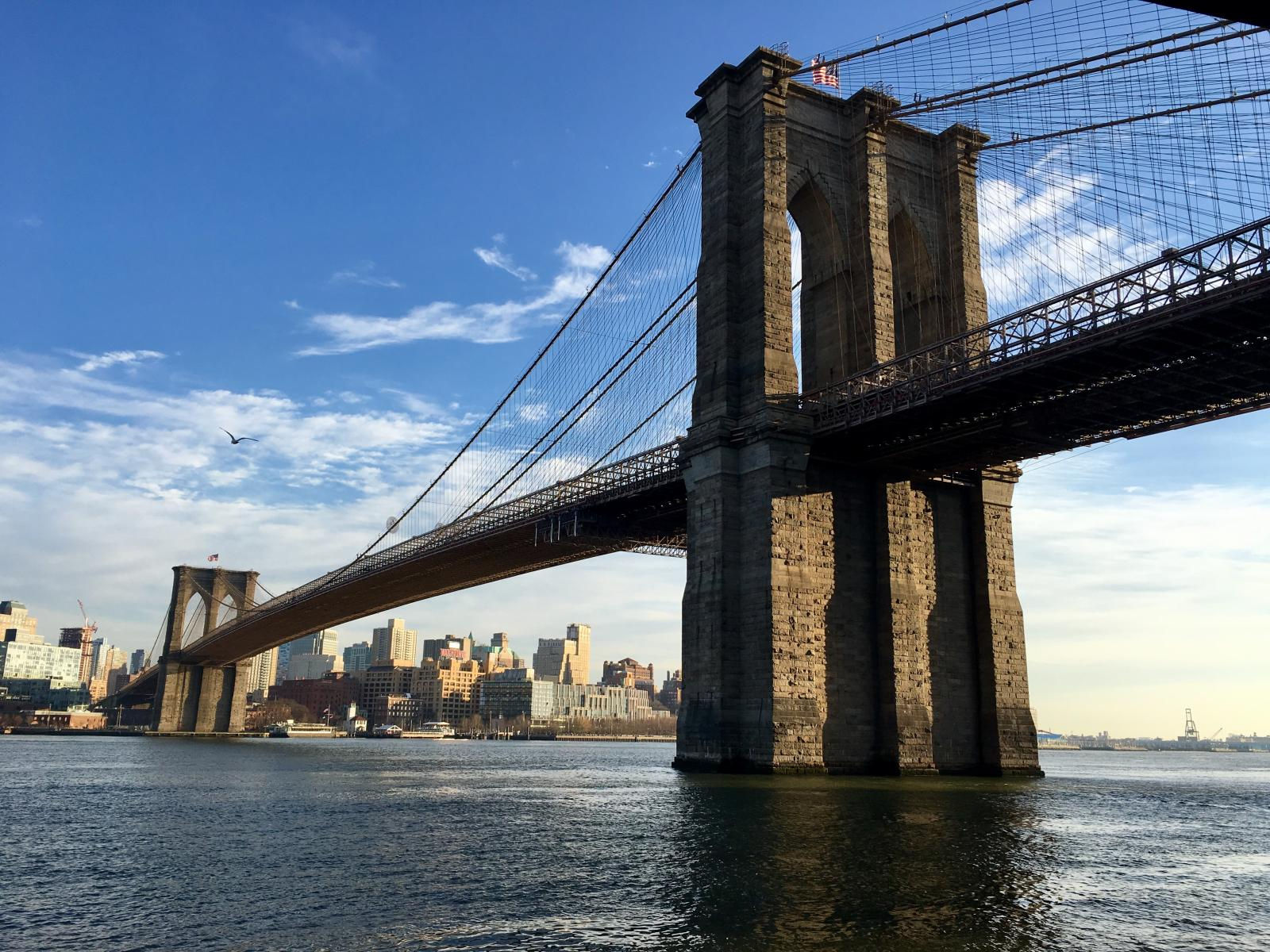 Wallpaper #66e34 Brooklyn Bridge in New York the Iconic Crossing Between Manhattan and