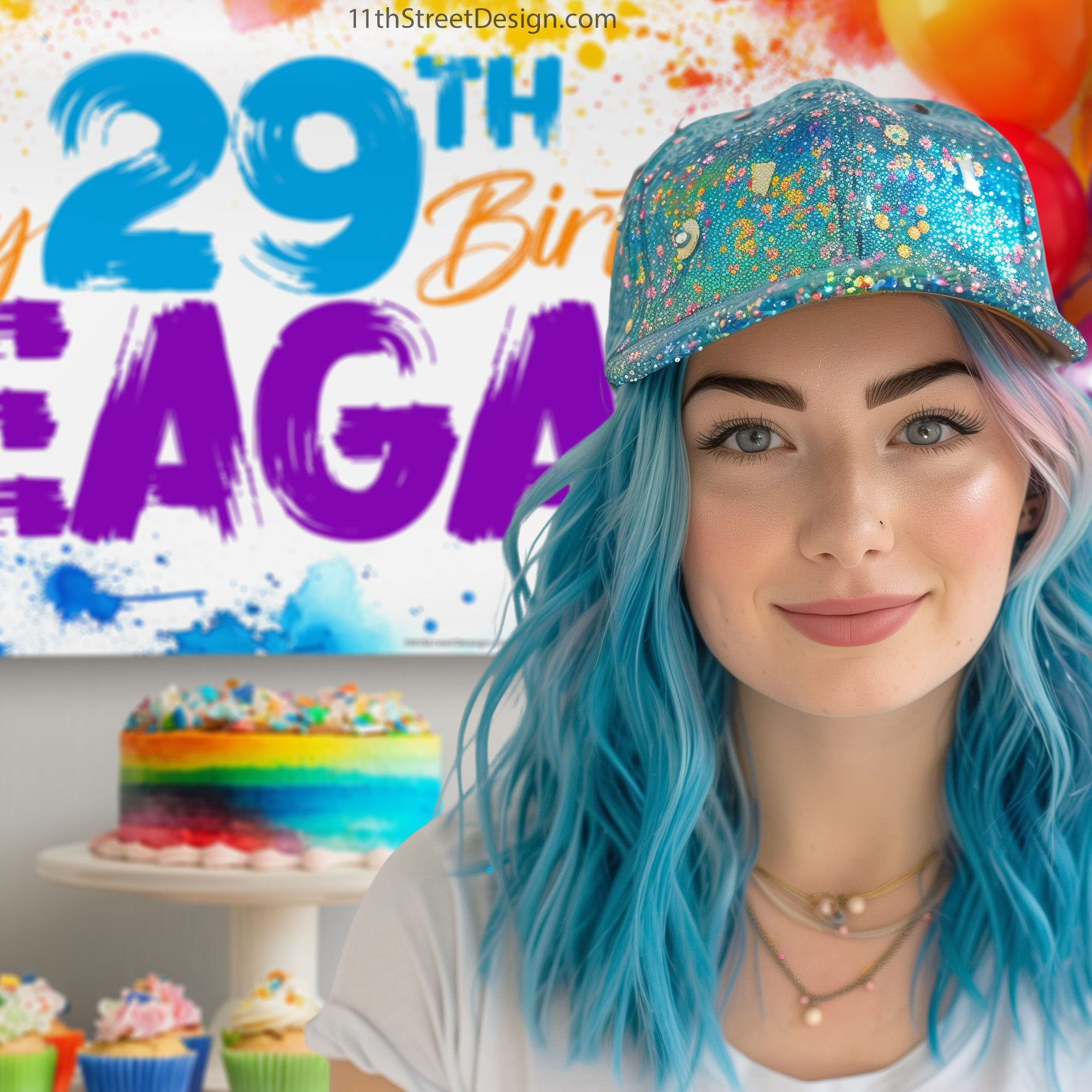 Wallpaper #emfj_ZIBSpphPi3-hJ0I207 11th Street Design Custom Paint Birthday Party Banner