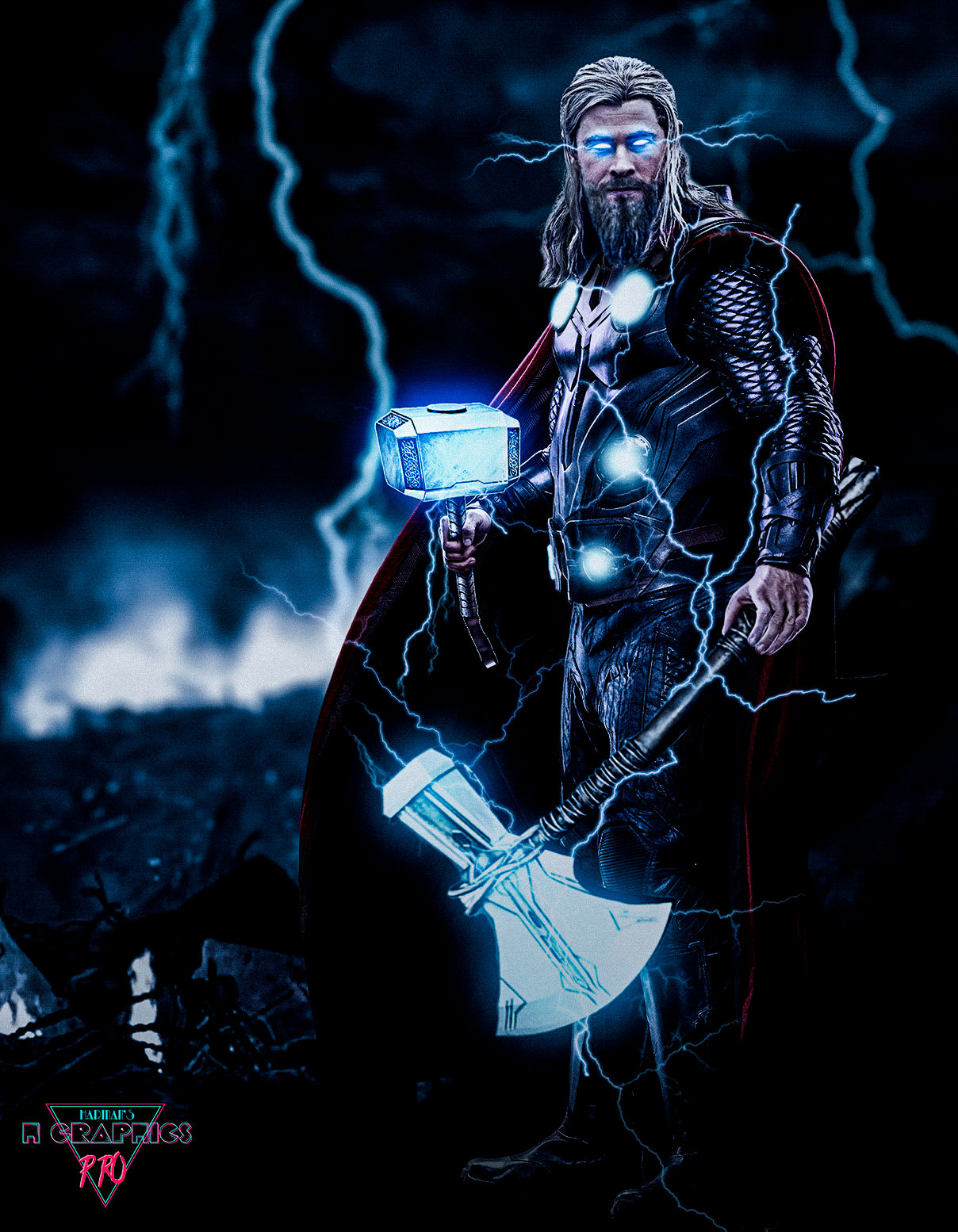 Wallpaper #b2cIDpMBSpphPi3-tuid168 Thor in Avengers End Game