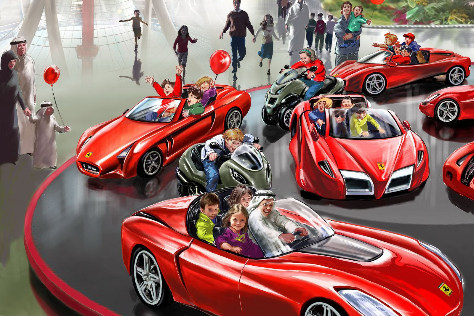 Wallpaper #0EUIlY4B7YBJg1BV4p-S28 Ferrari World Abu Dhabi Unveils Its Attractions and Rides