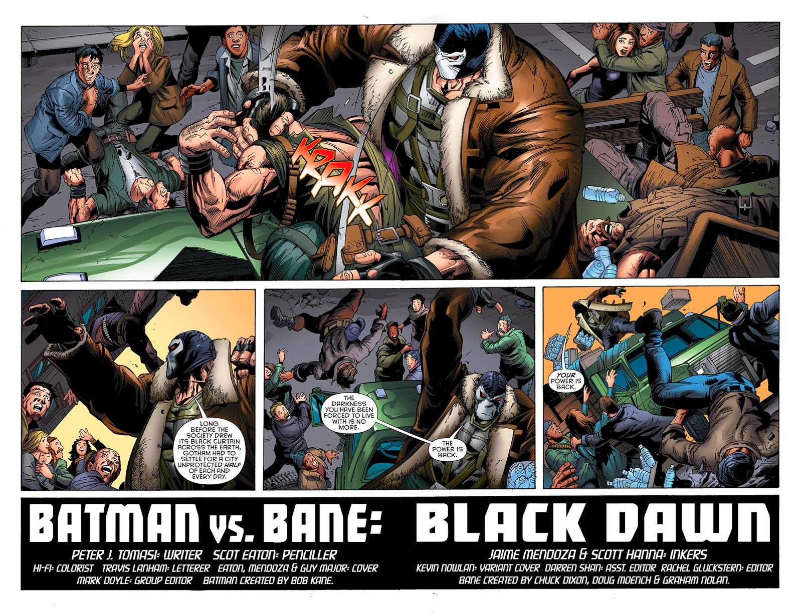 Wallpaper #DRnILo8BtGB6xQ78WJY943 Forever Evil Aftermath Batman vs Bane 001 2014 Read Forever Evil