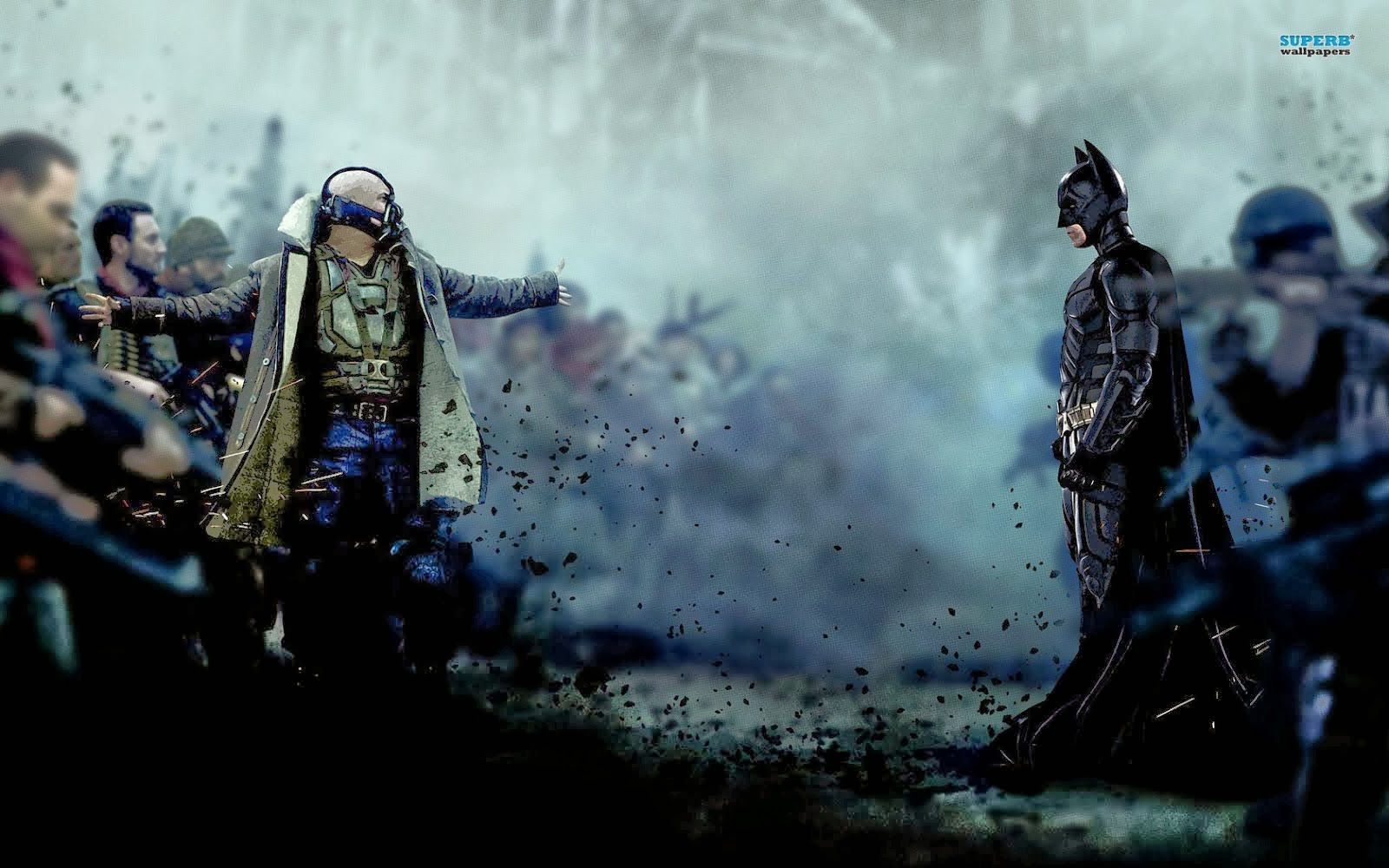 Wallpaper #_BmxH48BtGB6xQ78q3tG8 Bane and Batman the Dark Knight Rises Free Wallpapers Batman HD