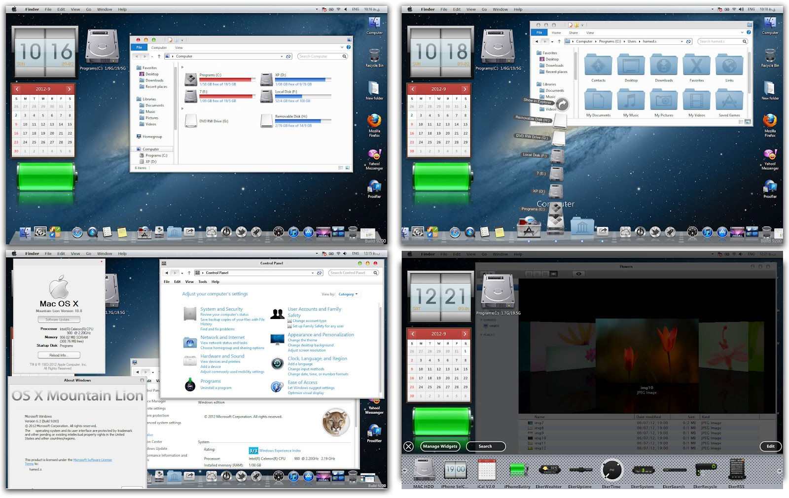 Wallpaper #Sz-jO5MBLiIJ4c9Oy4-H87 Mountain Lion Skin Pack 30 for Windows 8 Transform Windows 8 to Mac