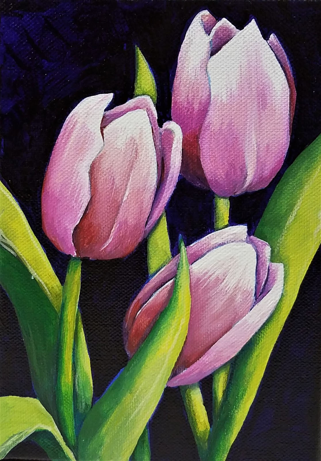 Wallpaper #_hk9Io8BtGB6xQ78qYEx42 Judygruppstudio Spring Flowers in Acrylic
