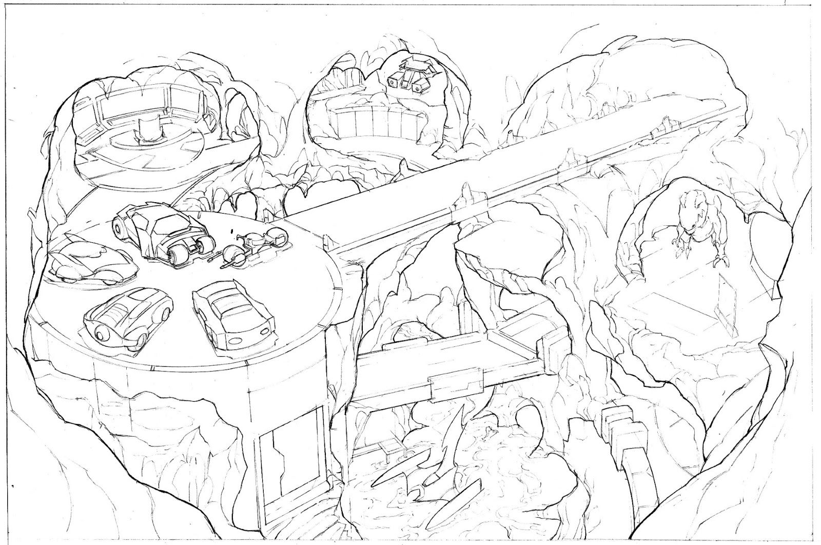 Wallpaper #3GicIZMBSpphPi3-nTDR156 Drawesome Batcave Full Process