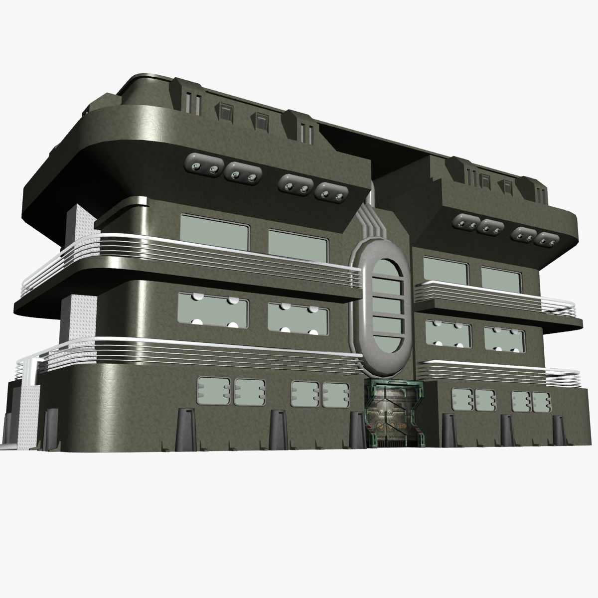 Wallpaper #gBl8Ho8BtGB6xQ78w3ks38 Sci Fi Building 3D Model