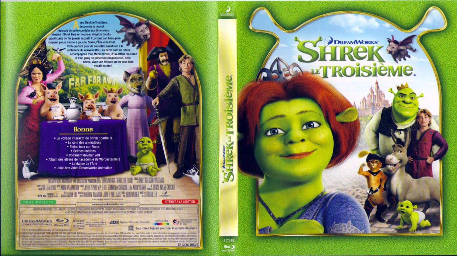 Wallpaper #7GemCZMBSpphPi3-KNBt197 Blu Ray Jaquettes Blu Ray Shrek 3
