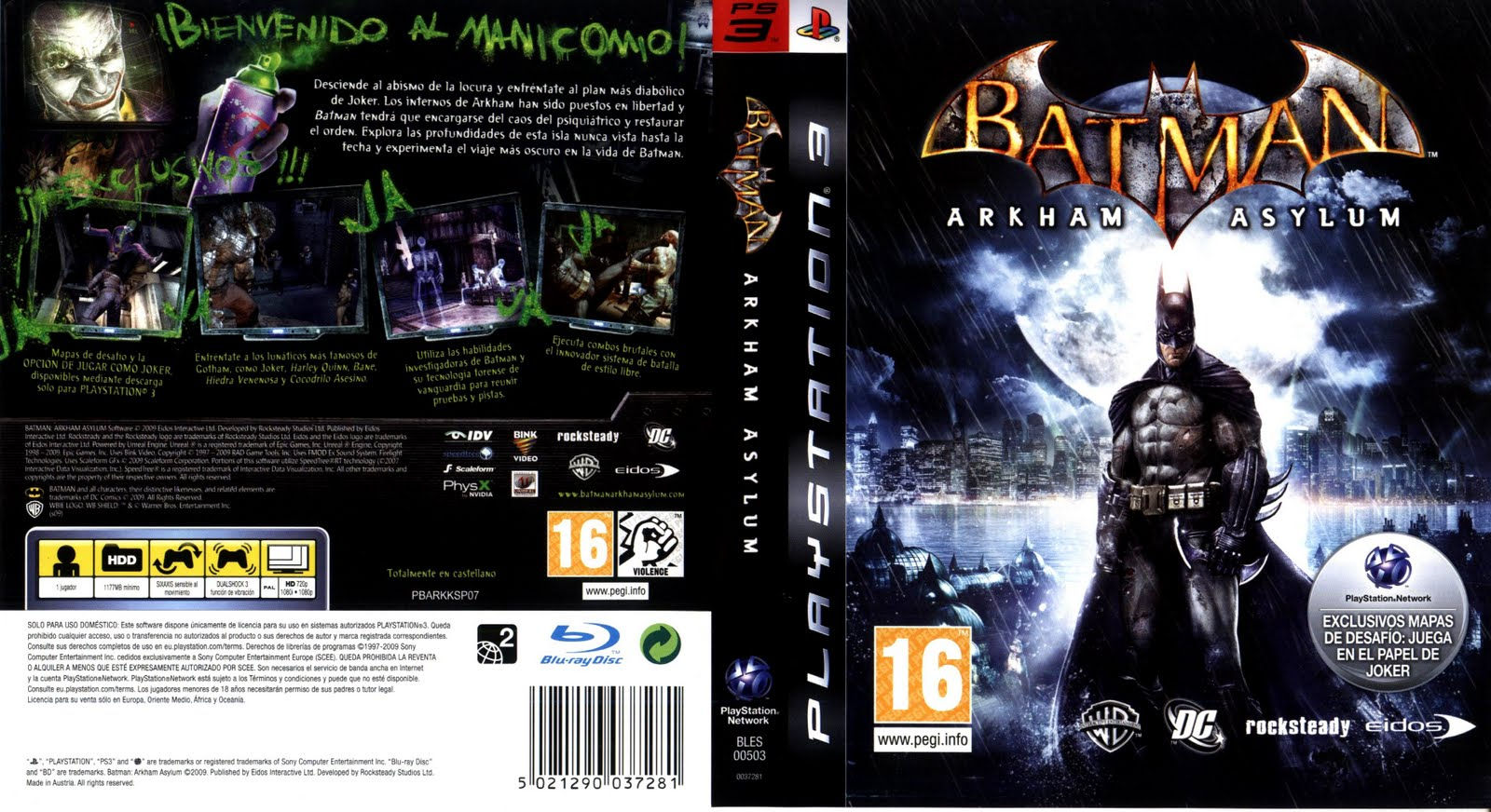 Wallpaper #mGhnG5MBSpphPi3-Lh8l90 Caratula De Batman Arkham Asylum Playstation 3 Dvd Super Caratulas