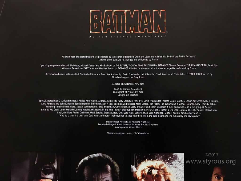 Wallpaper #60c63 Classic Rock Covers Database Prince Batman 1989
