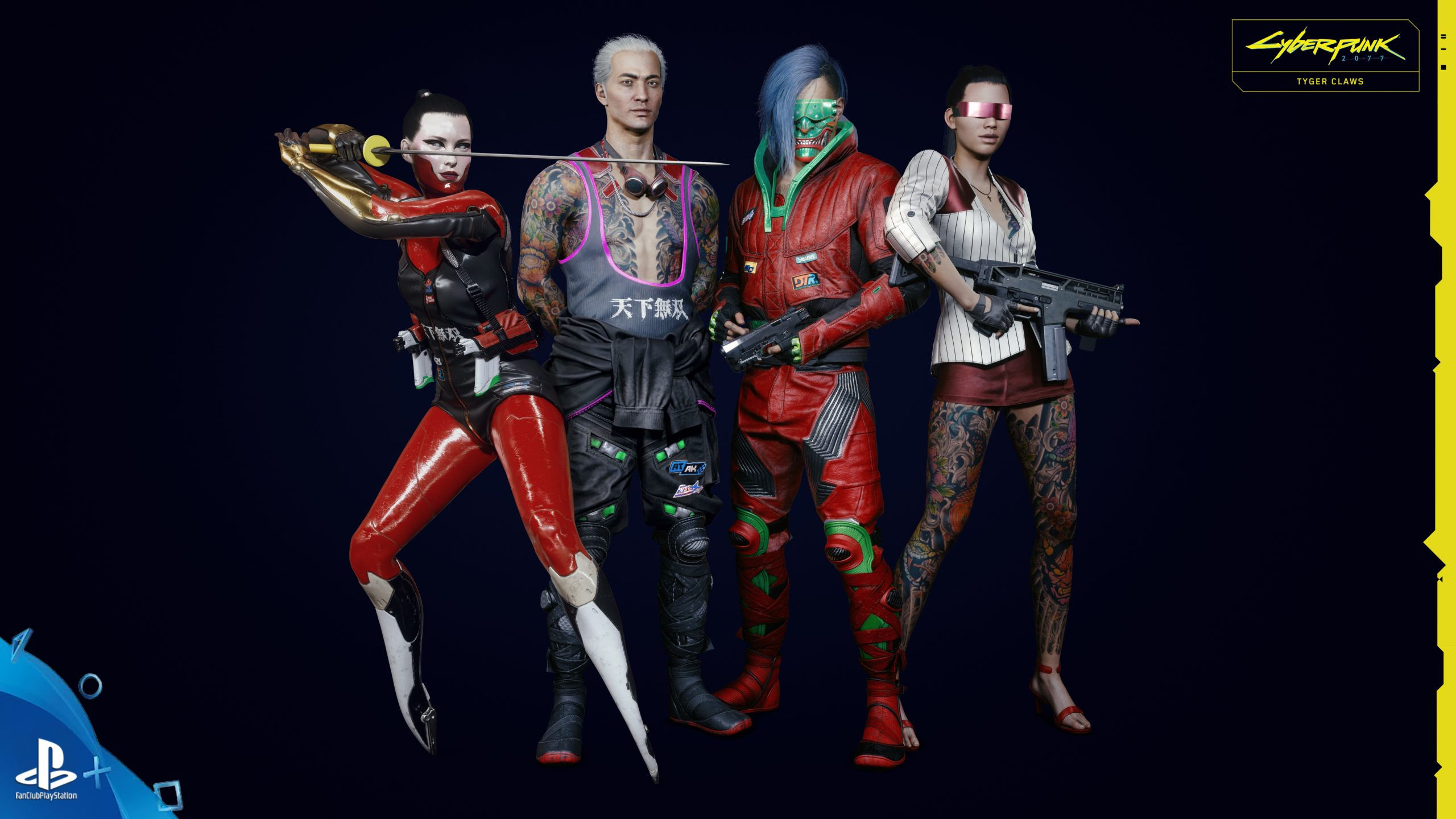 Wallpaper #VRkHBI8BtGB6xQ78RE1F9 Cyberpunk2077 Factions Gangs Tyger Claws Characters Render Rgb Fan