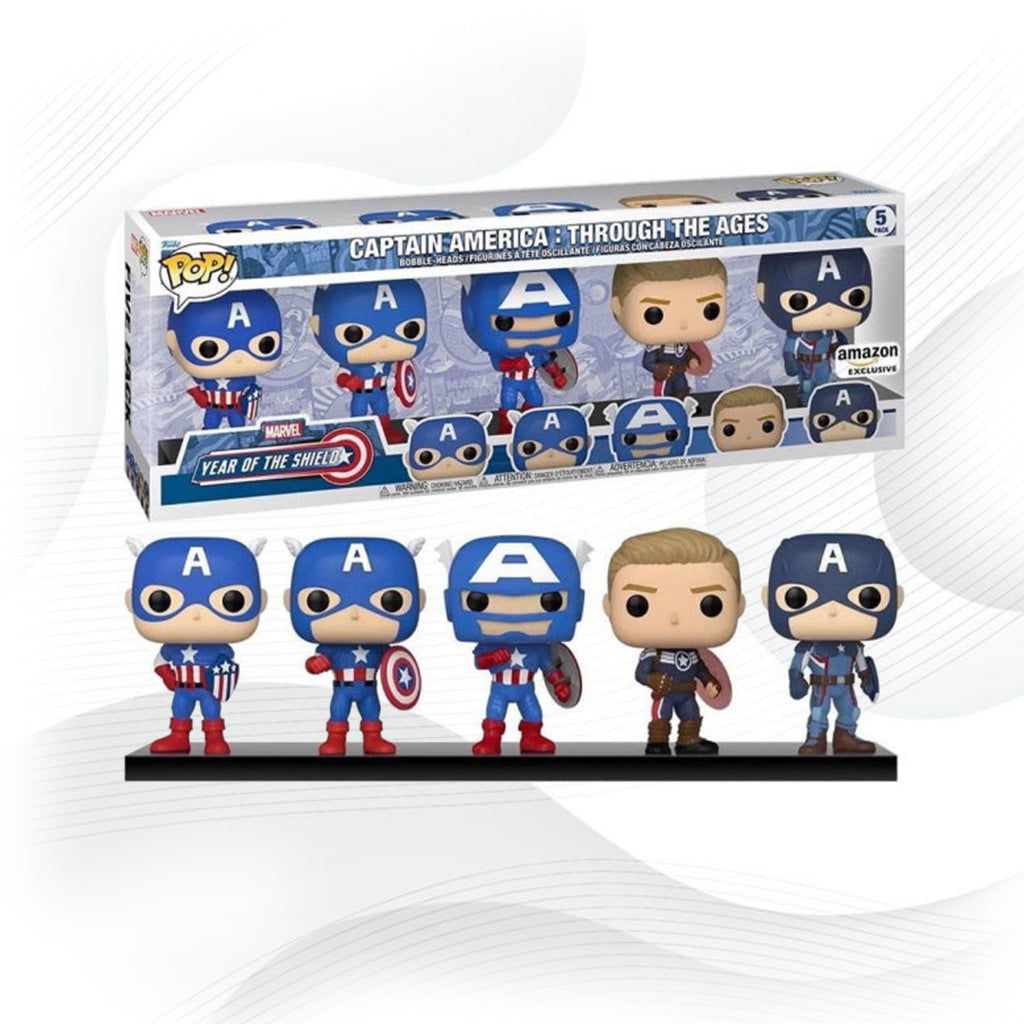 Wallpaper #5KV0OJMBVBiSkHCaSY0k90 Funko Pop Marvel Avengers 5 Pack Capitan America a Traves De Las Edade