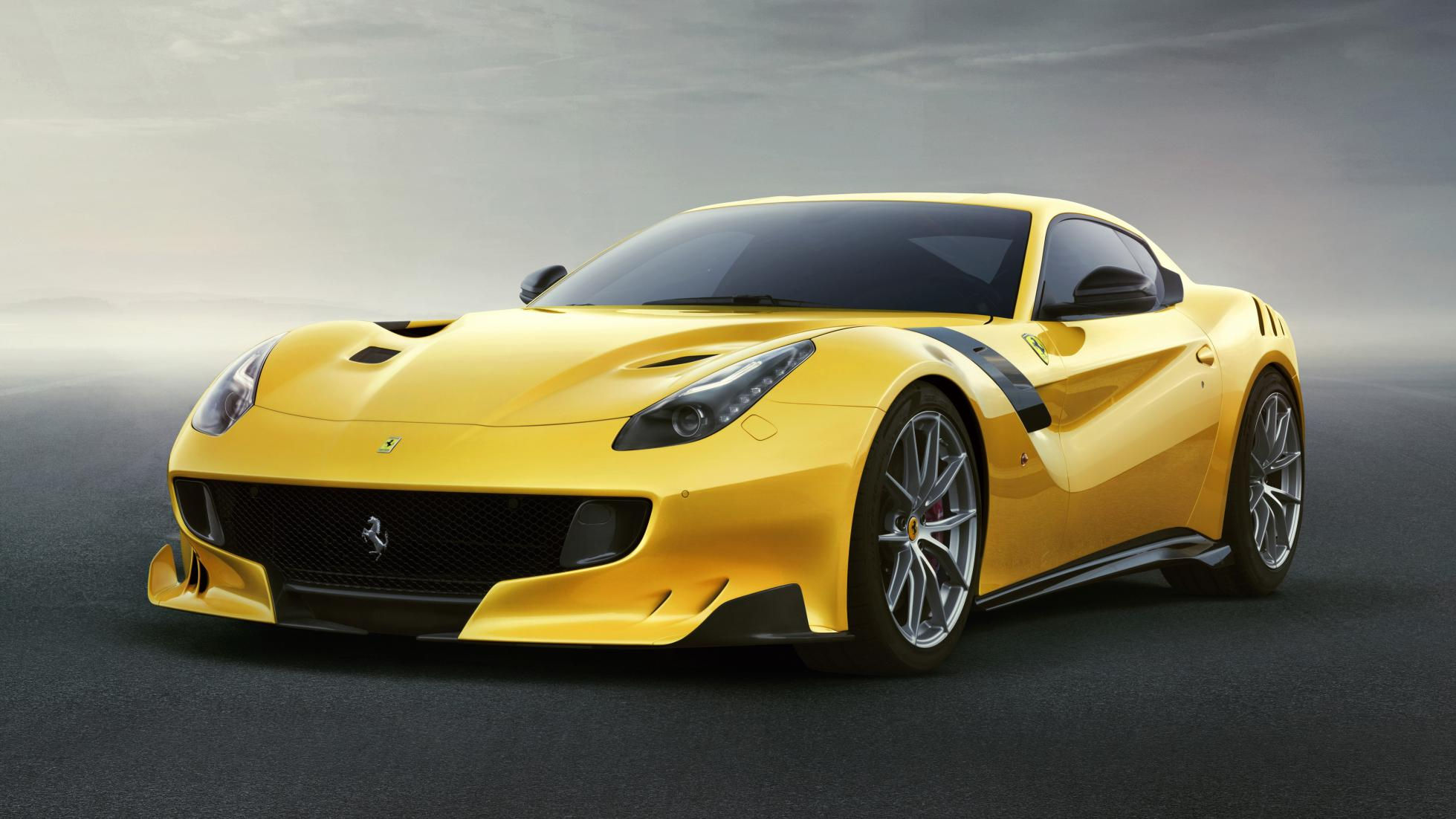 Wallpaper #f3Mgf44BFI5NbQksdBdR47 Yellow Ferrari 488 Gtb on an Asphalt Road
