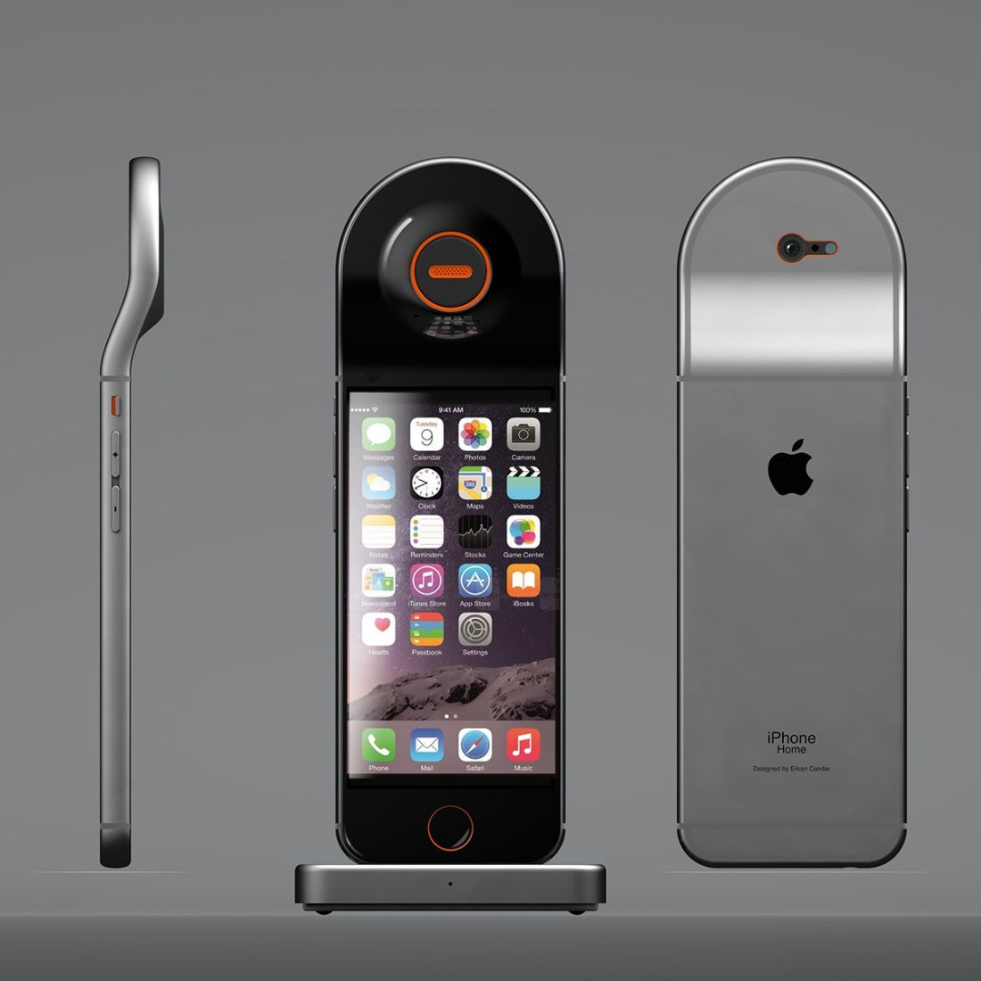 Wallpaper #zmfP-5IBSpphPi3-dpXT45 iPhone Home Concept is Retro Futuristic and Somehow Id See Steve
