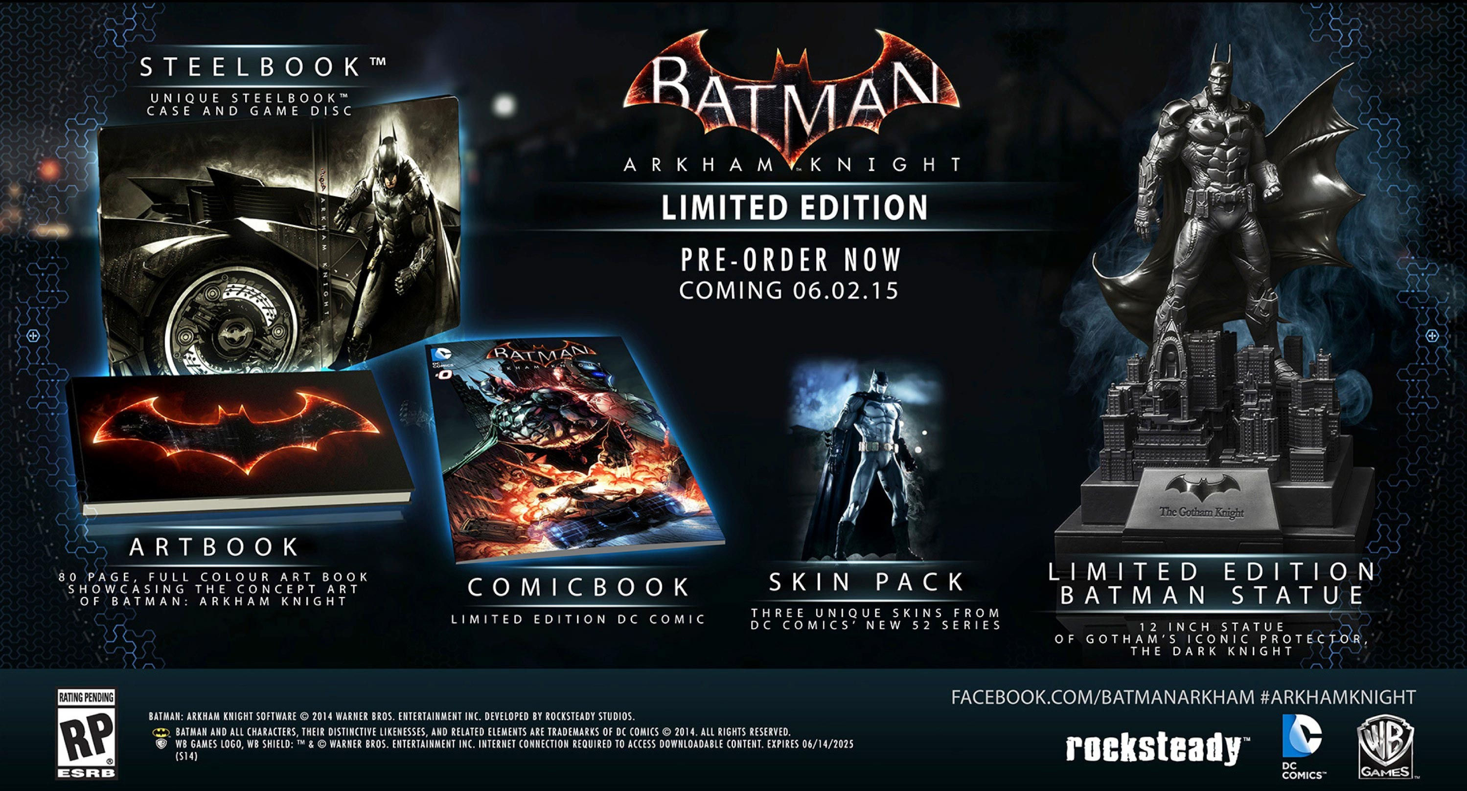 Wallpaper #1kDlL5MBJhL2WPbaVb6h35 Batman Arkham Knight Limited Edition Collection Geekalerts
