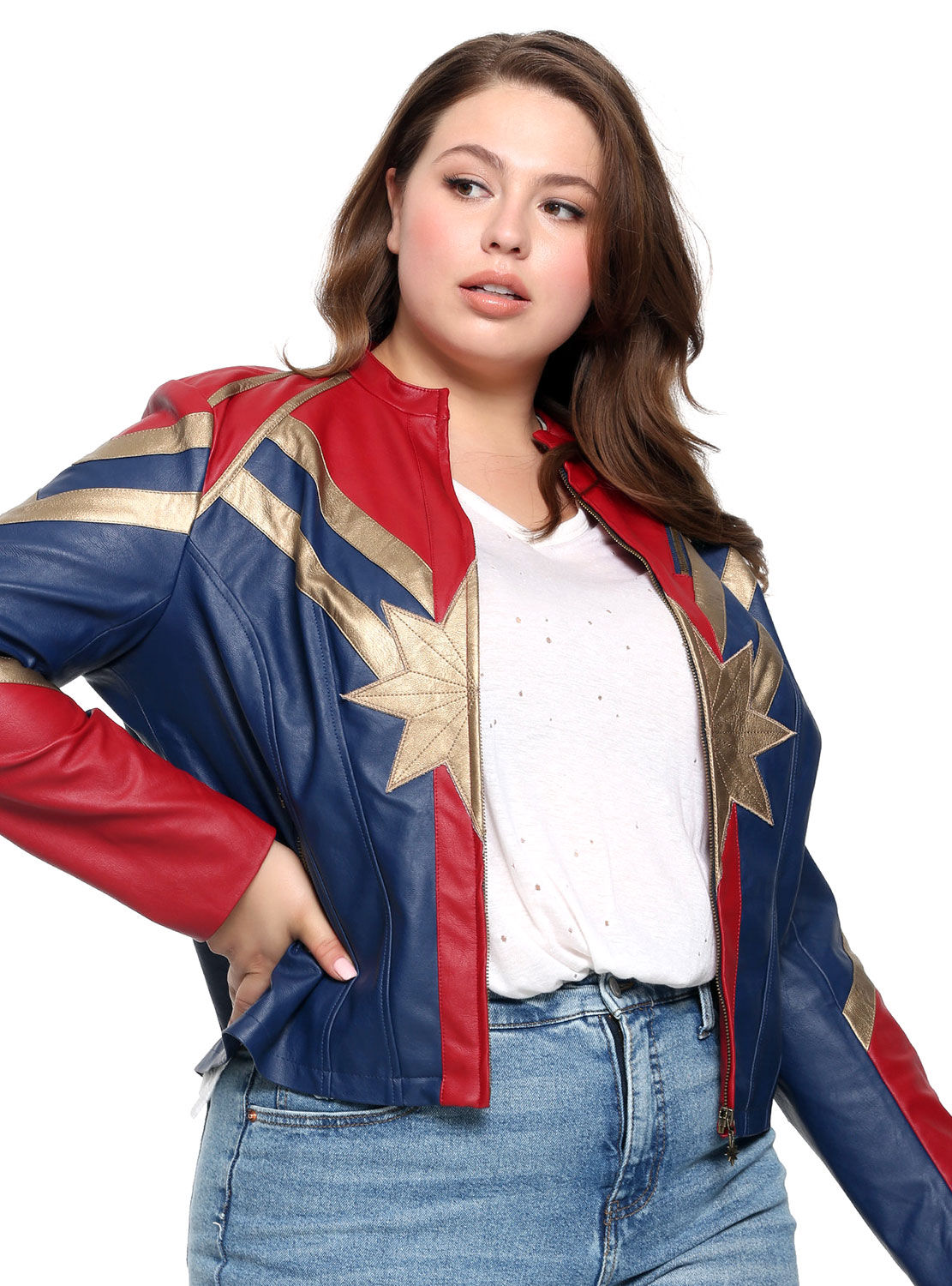 Wallpaper #V2fm7pIBSpphPi3-Tl-v4 Captain Marvel Star Faux Leather Jacket Geekalerts