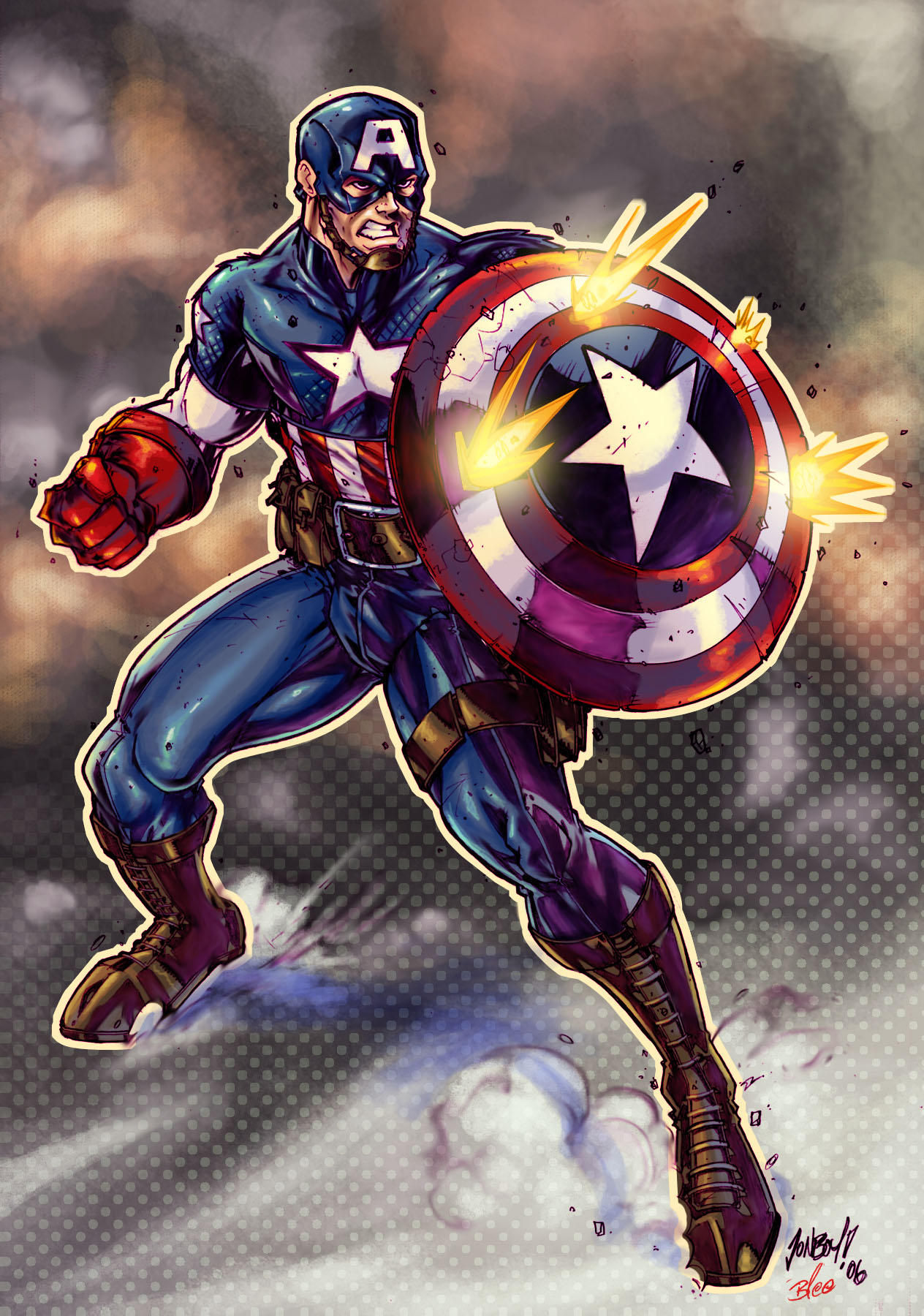 Wallpaper #u3Mnh44BFI5NbQksjyB810 Captain America Color by Toonfed on Deviantart