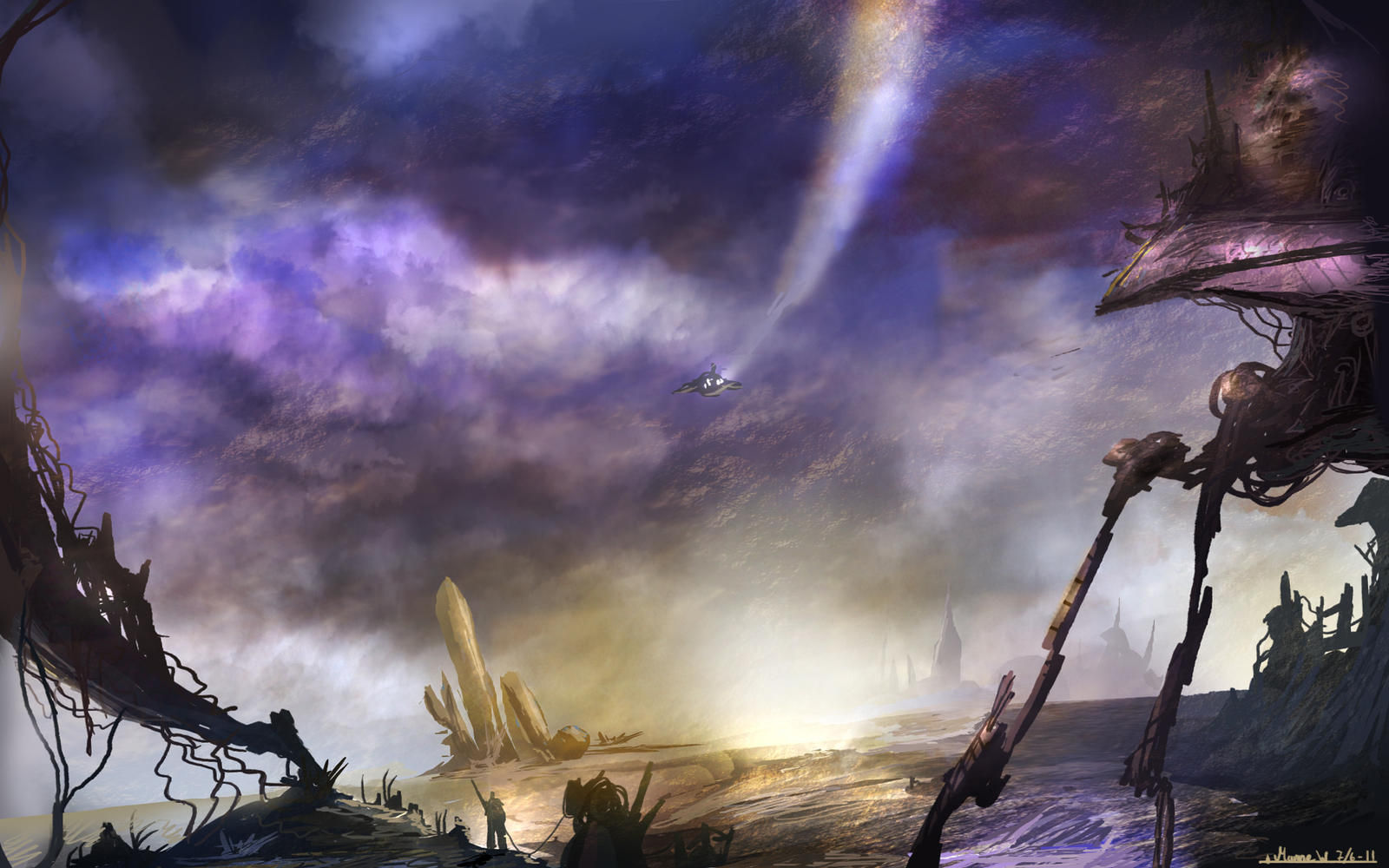 Wallpaper #XGfX_5IBSpphPi3-IaSA111 Sci Fi Scene by Mannepanne on Deviantart