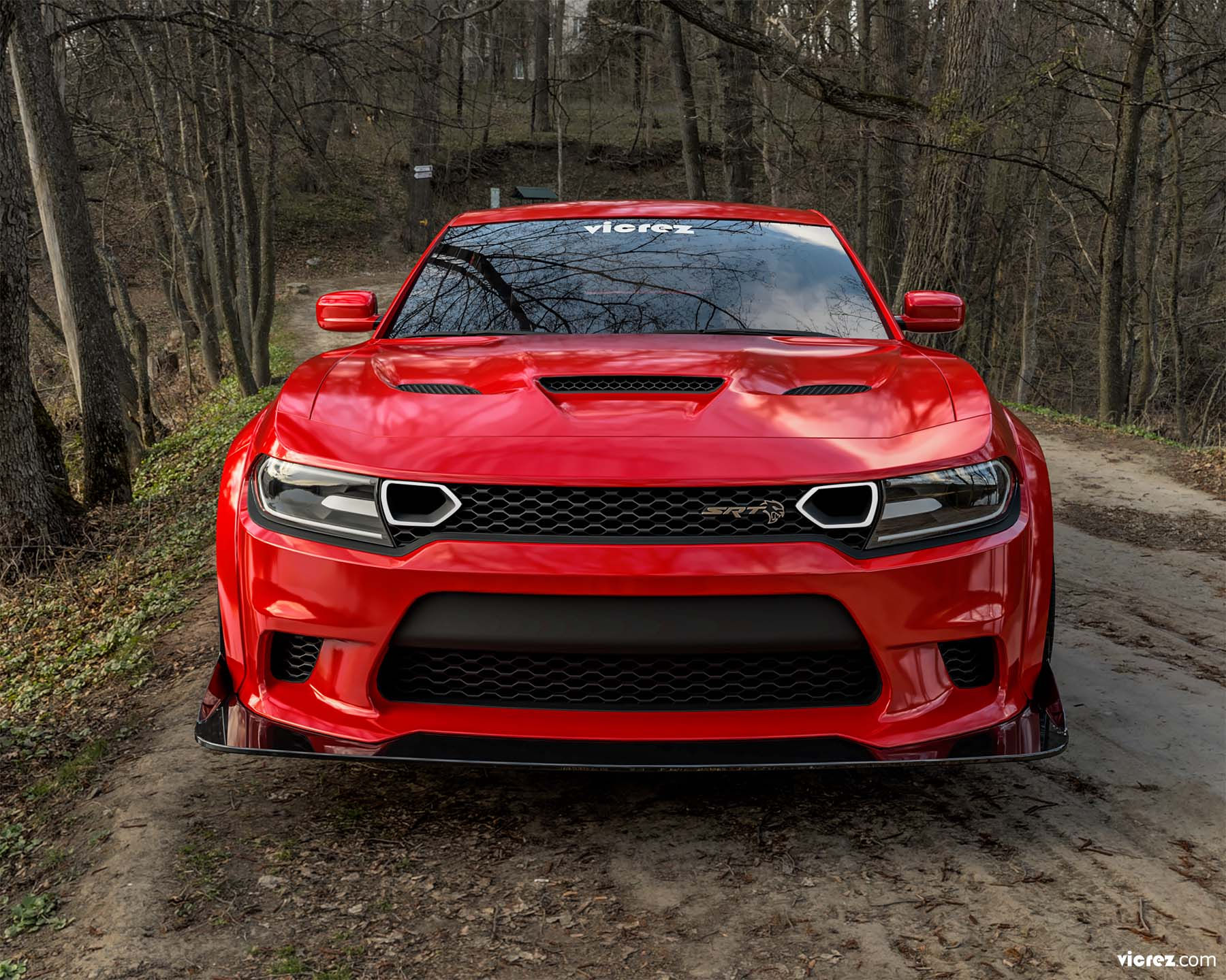 Wallpaper #Lmfr-5IBSpphPi3-fpa8106 Vicrez Front Grille W LED Lights Srt Hellcat Style Vz102123 Dodge