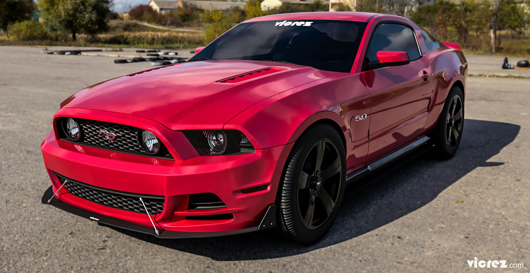 Wallpaper #SCwwSZMB0E1QgA7wuPIV56 Vicrez V3r Front Bumper Lip Splitter Vz101602 Ford Mustang 2010 2014