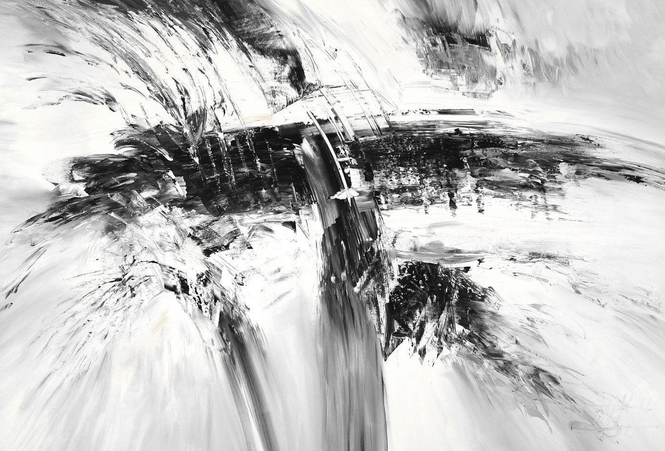 Wallpaper #2GeMA5MBSpphPi3-T7Po114 Black White Artwork Large Abstract Painting Art for Sale
