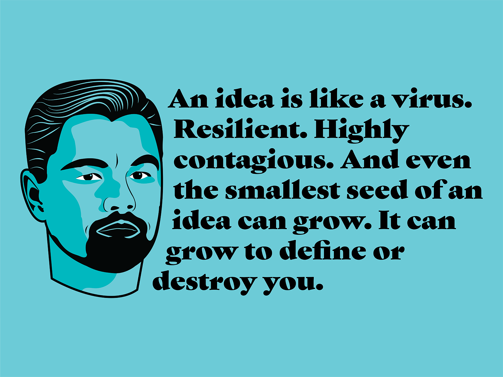 Wallpaper #c2dRB5MBSpphPi3-V8Uk51 Leonardo Dicaprio Illustration Inception Quote by Taylor Cashdan on