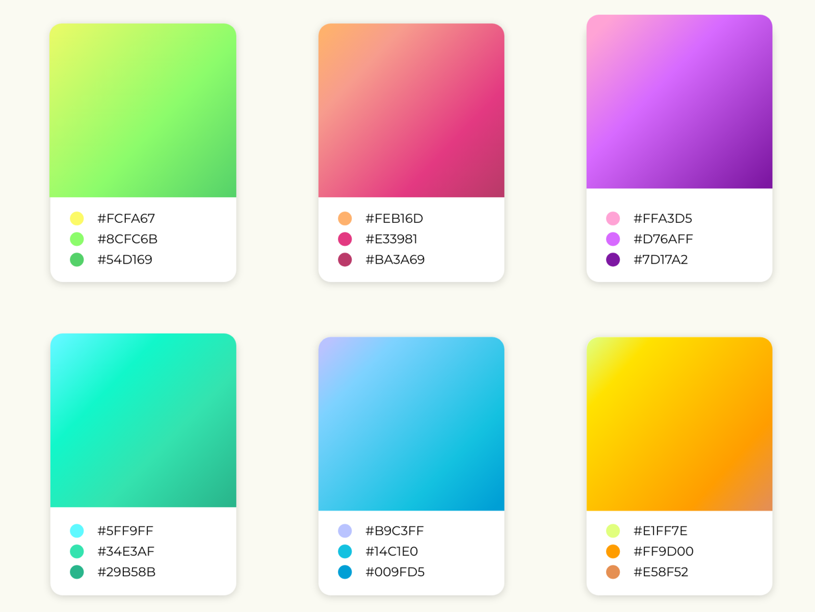 Wallpaper #4d8a7 Trendy Beautiful Gradient Color Palettes 2744052 Vector Art at Vecteezy