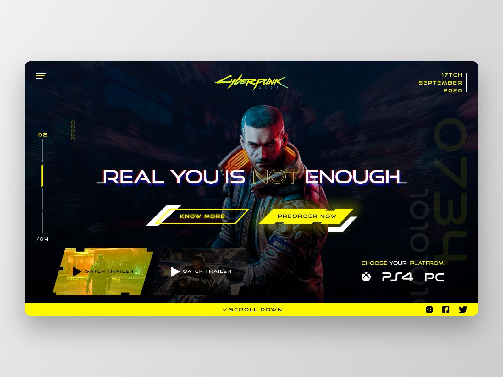 Wallpaper #LEUrlo4B7YBJg1BVvaAs51 Cyberpunk Website Design by Dmytro Nedvyha on Dribbble