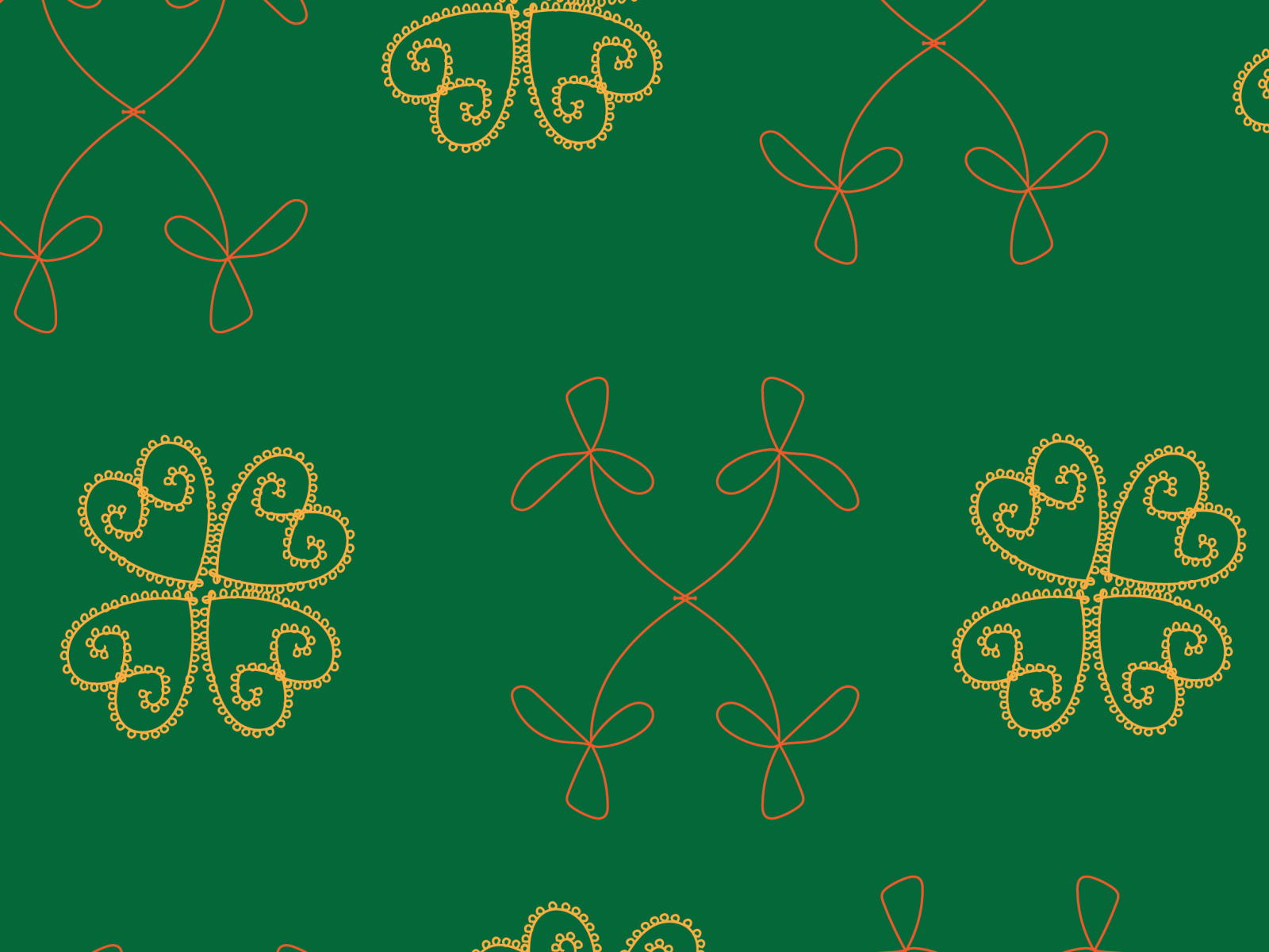 Wallpaper #Tmd395IBSpphPi3-tobx39 Green Heart Pattern by Red Rabbit Art on Dribbble
