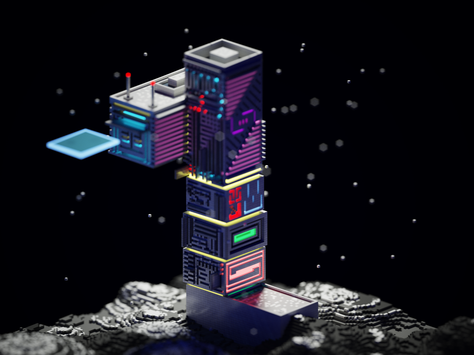Wallpaper #IQCD4Y4BSdW8dNouOQtf40 Futuristic Tower by Franco a Nioi on Dribbble