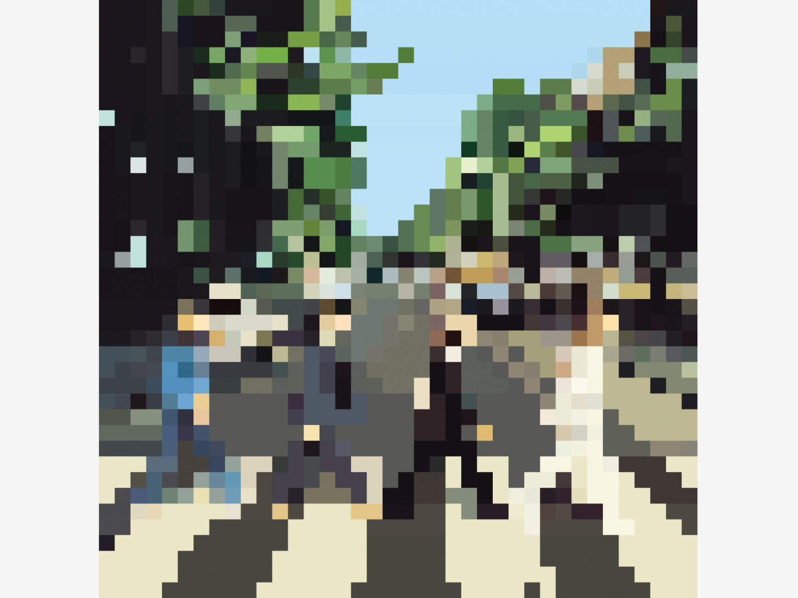 Wallpaper #YVanepcBsd6xcFiEltxK24 The Beatles Abbey Road Minimalist Pixel Art by Rohit Kanoujia on Dribbble