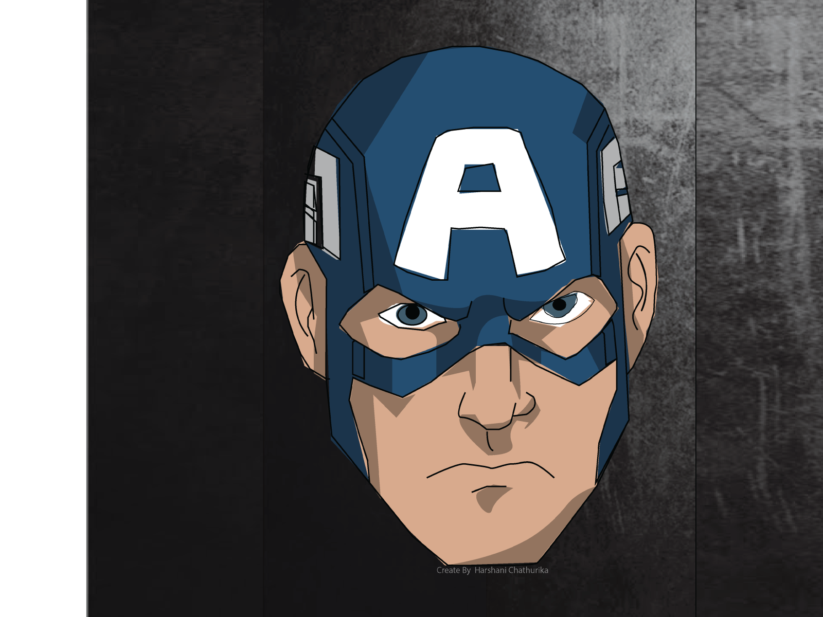 Wallpaper #X6WyOJMBVBiSkHCa345X1 Illustrator Design Captain America by Harshani Gajanayake on Dribbble