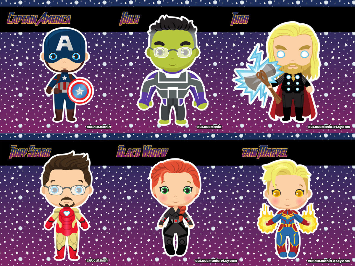 Wallpaper #r2jGFpMBSpphPi3-KwzW54 Avengers Chibi