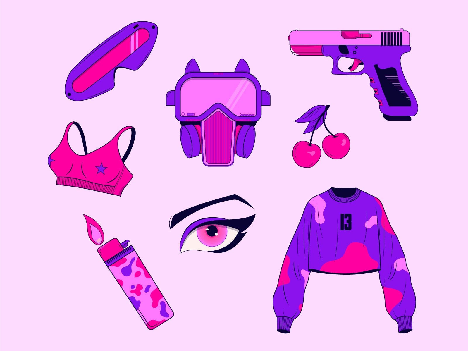 Wallpaper #4hW5u44BmMigT4UnSFZ53 Cyberpunk Clipart by Tatyana Shabanovaerofeeva on Dribbble