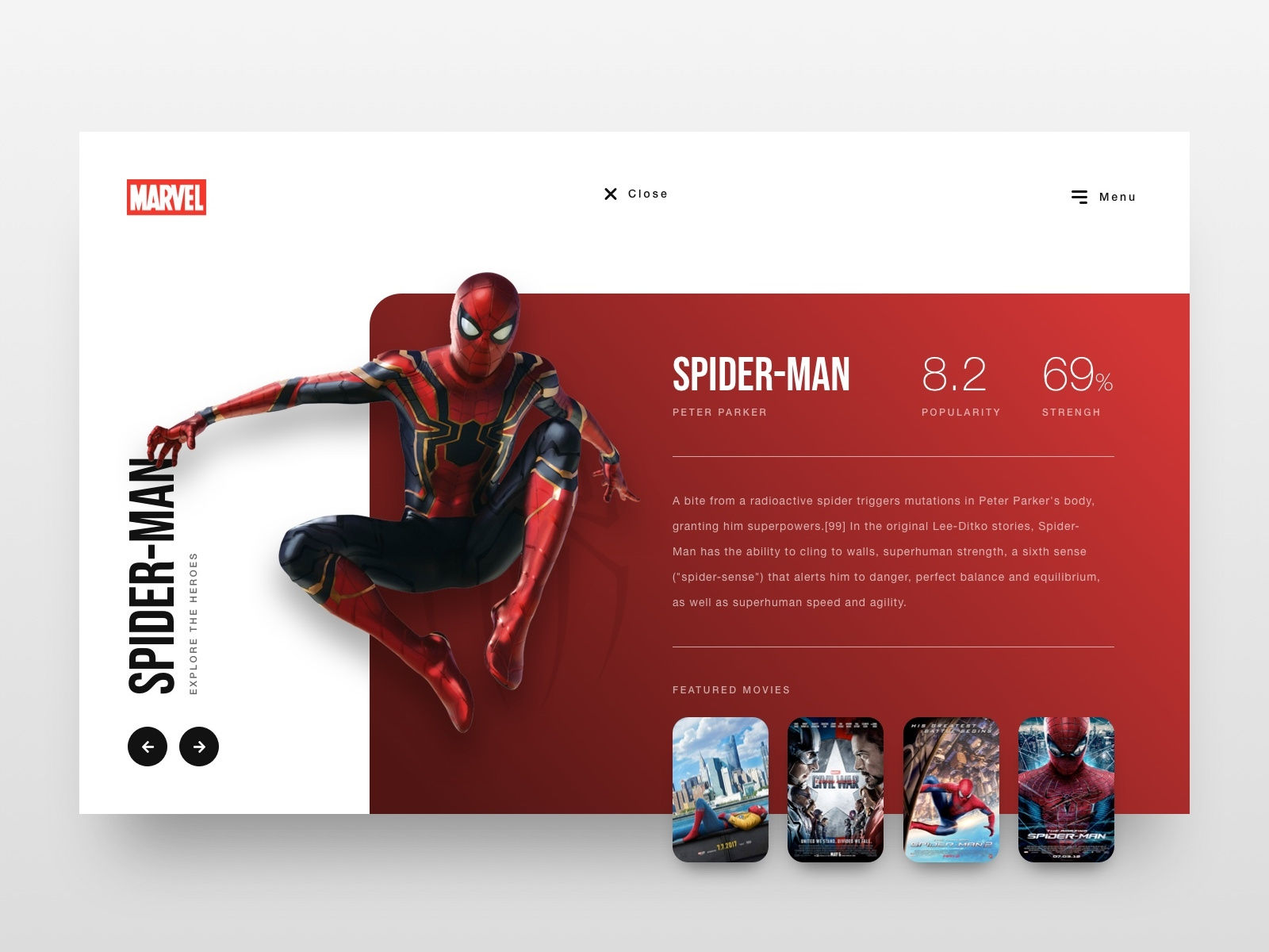 Wallpaper #53P3f44BFI5NbQksrRd49 Marvel Explore the Heroes Spider Man by Paul Trubas on Dribbble