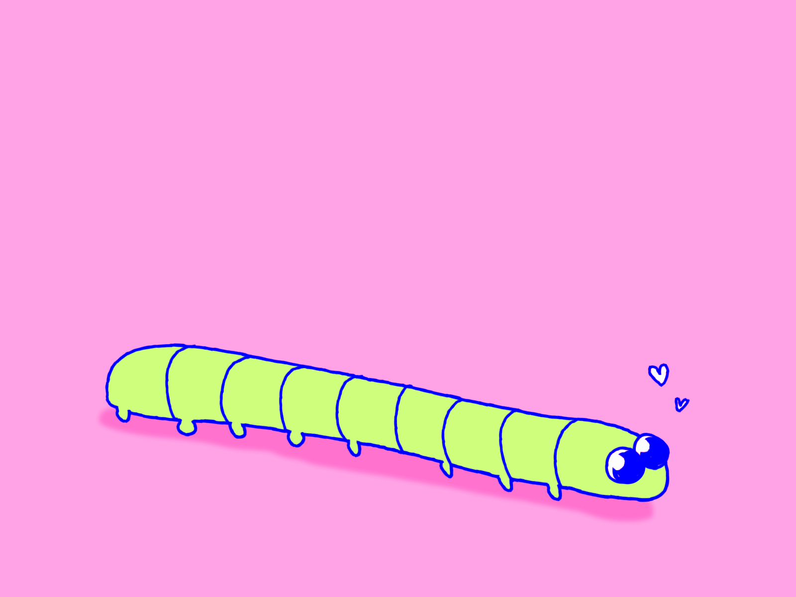 Wallpaper #vmczCZMBSpphPi3-o86c273 Caterpillar by Luiza Lima on Dribbble
