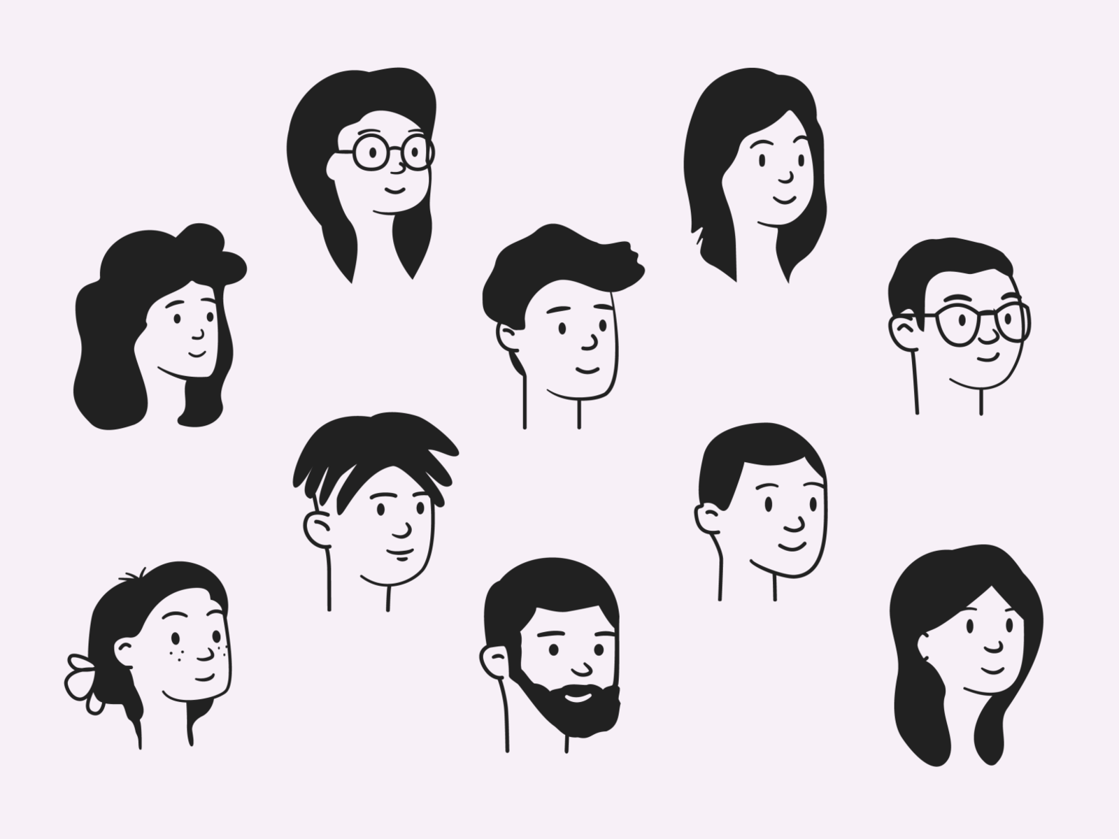 Wallpaper #z6X1NpMBVBiSkHCaJoqP153 Notion Style Avatar Icons by Adib Ashari on Dribbble