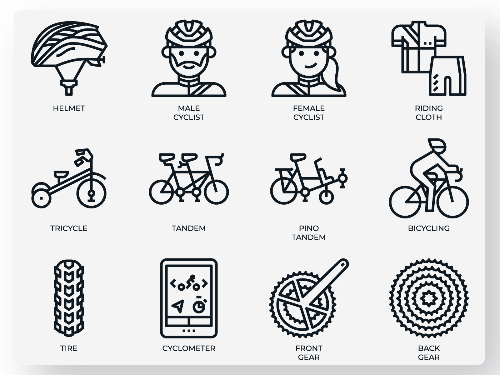 Wallpaper #BB1MLZMBlOZrFDOkY9AK413 Cycling Icons by Becris on Dribbble