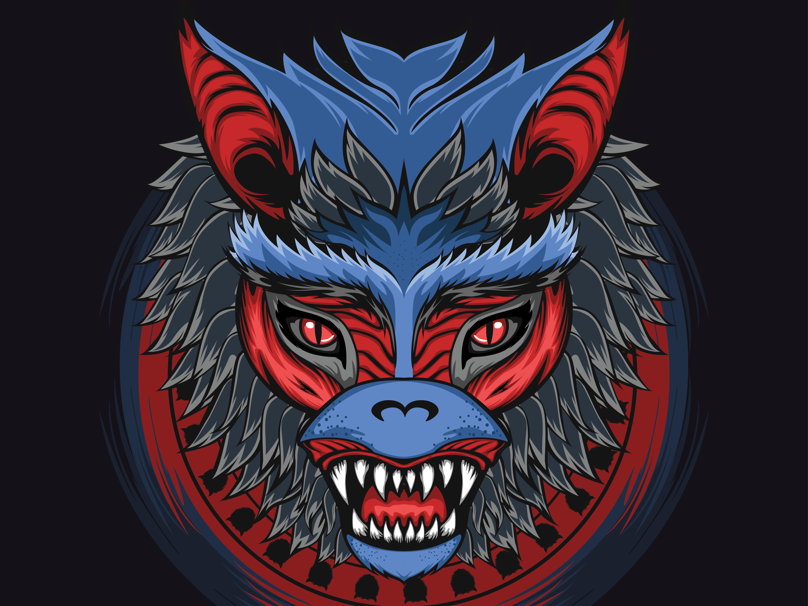 Wallpaper #S2cLE5MBSpphPi3-pP5k426 Mythology Creature of Giant Bat Called Ahool Illustration by Dendy
