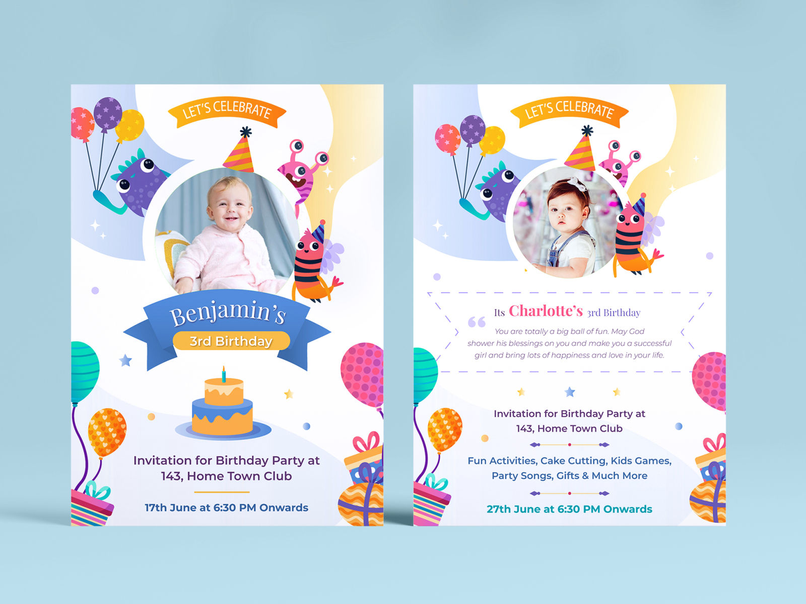 Wallpaper #nDEINpMB5zzyi_yYPFiv199 Birthday Party Invitation Cards Design by Harpreet Singh on Dribbble