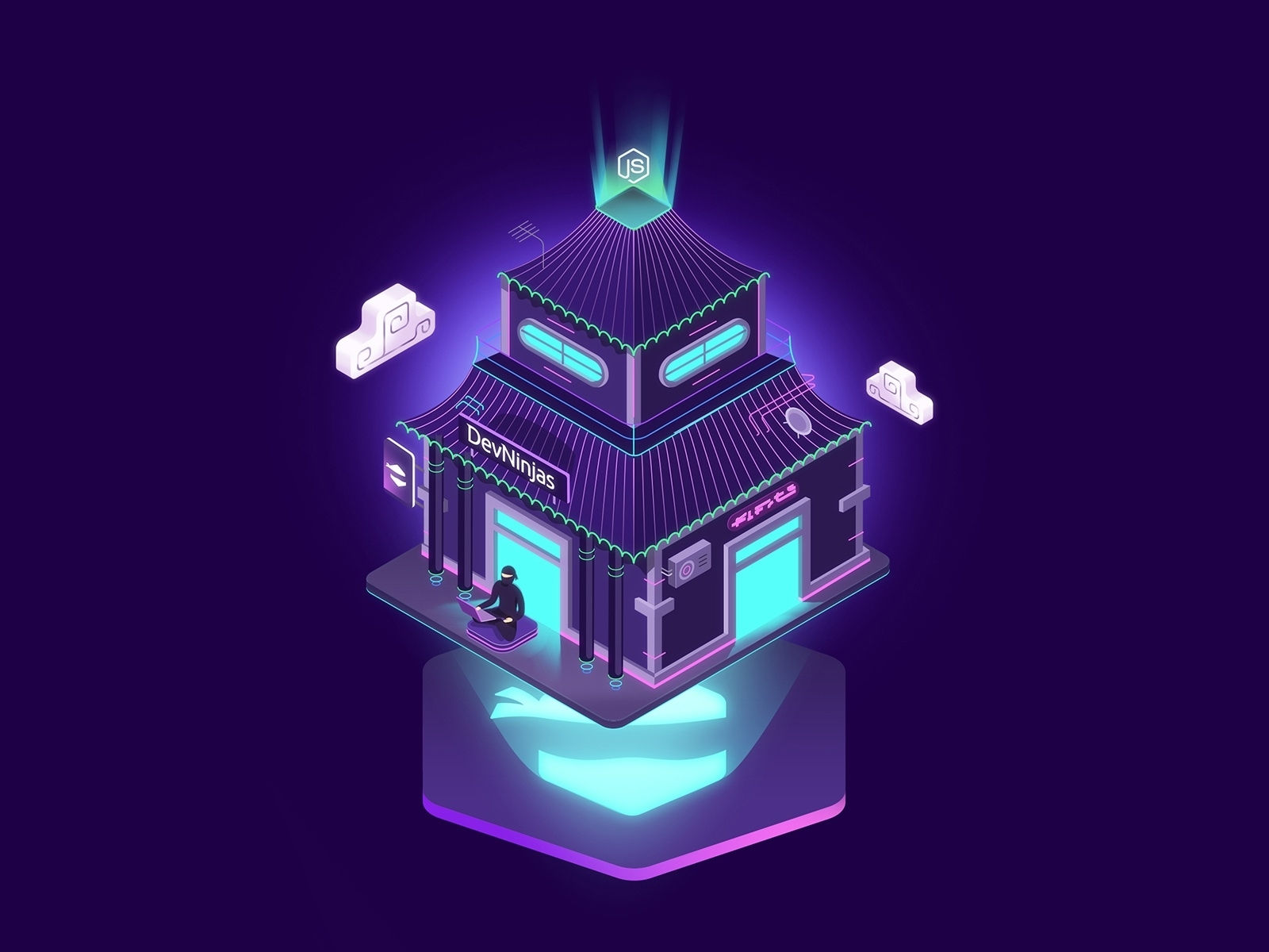 Wallpaper #13Qow44B_8f4nGFa7m8z8 Cyberpunk Isometric Illustration by Tundrea Dennis on Dribbble